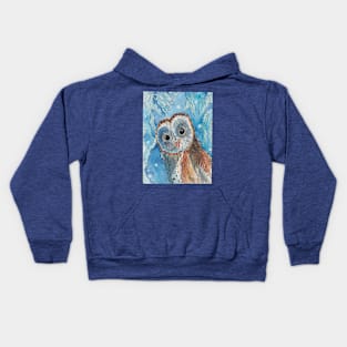 Owl in the woods Kids Hoodie